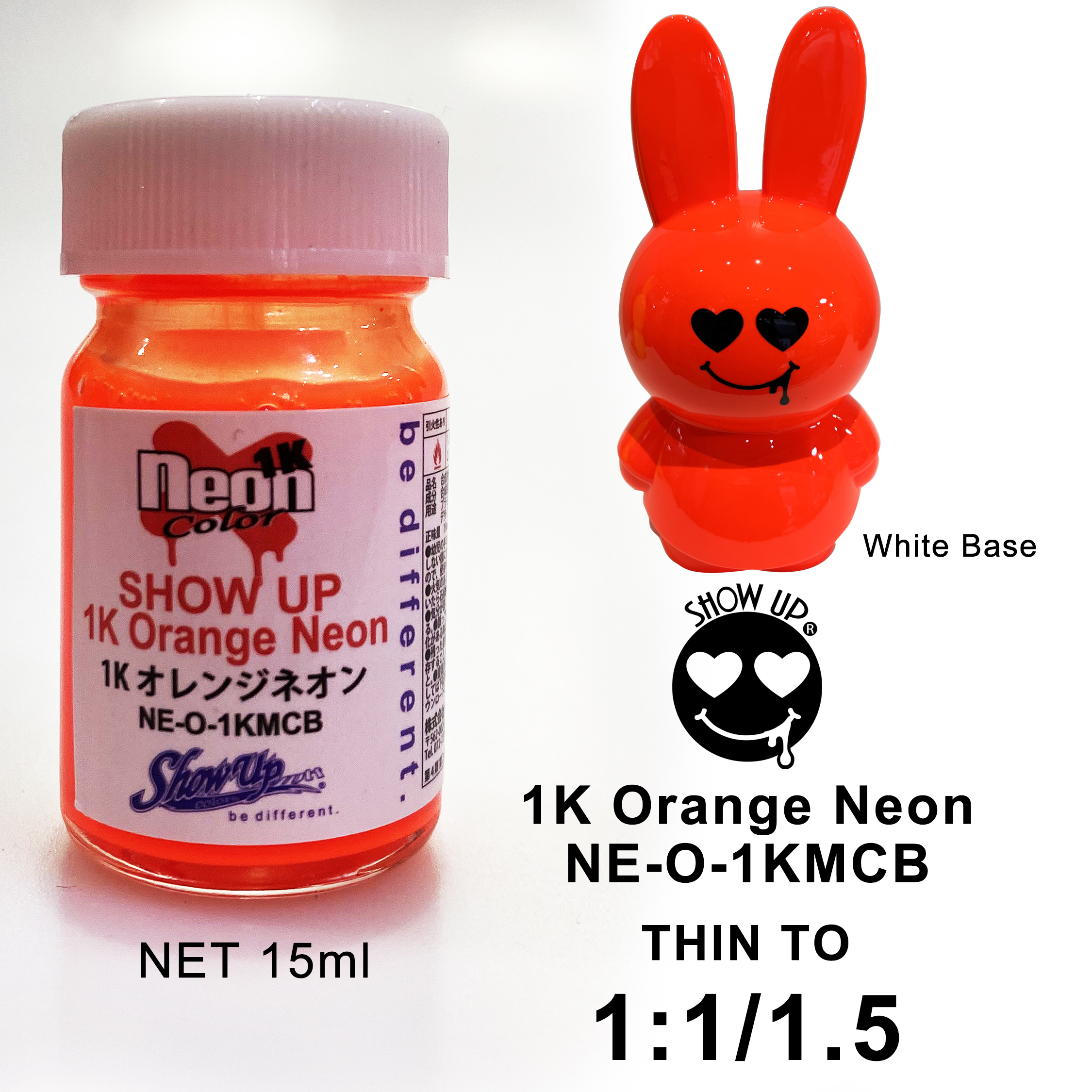 SHOW UP- 1K Orange Neon micro bottle (15ml)