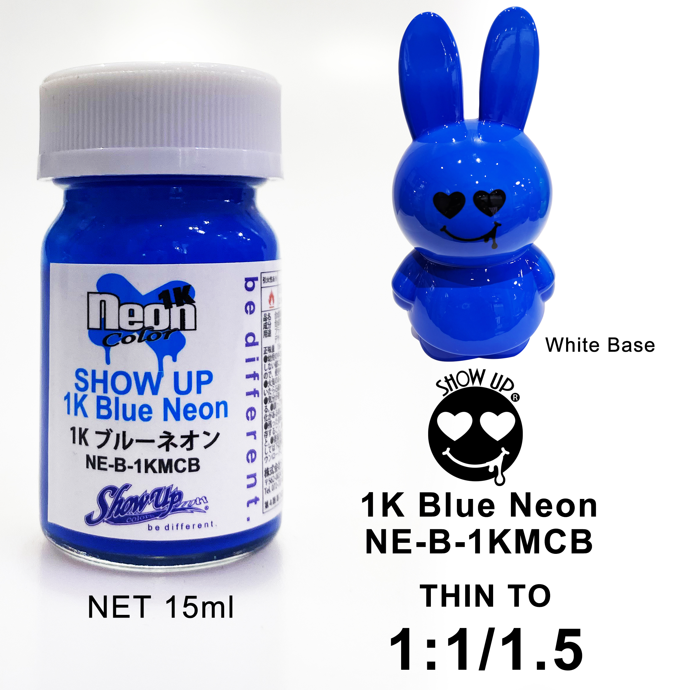 SHOW UP- 1K Blue Neon micro bottle (15ml)