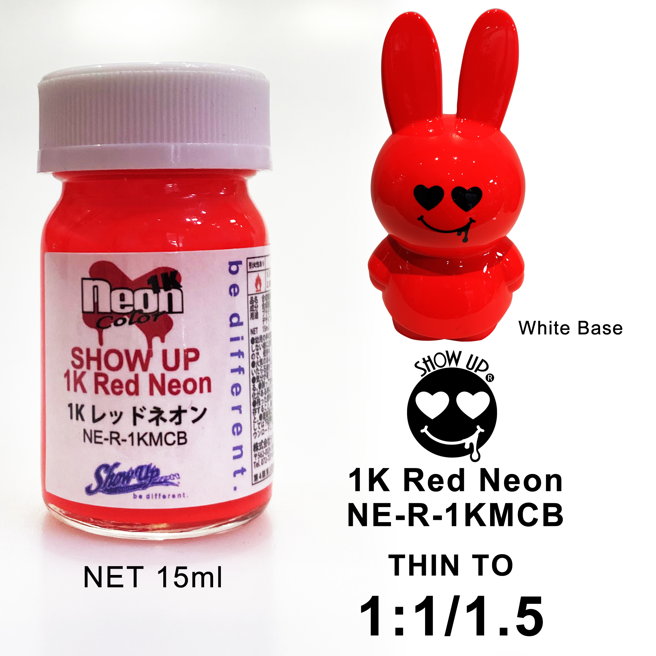 SHOW UP- 1K Red Neon micro bottle (15ml)