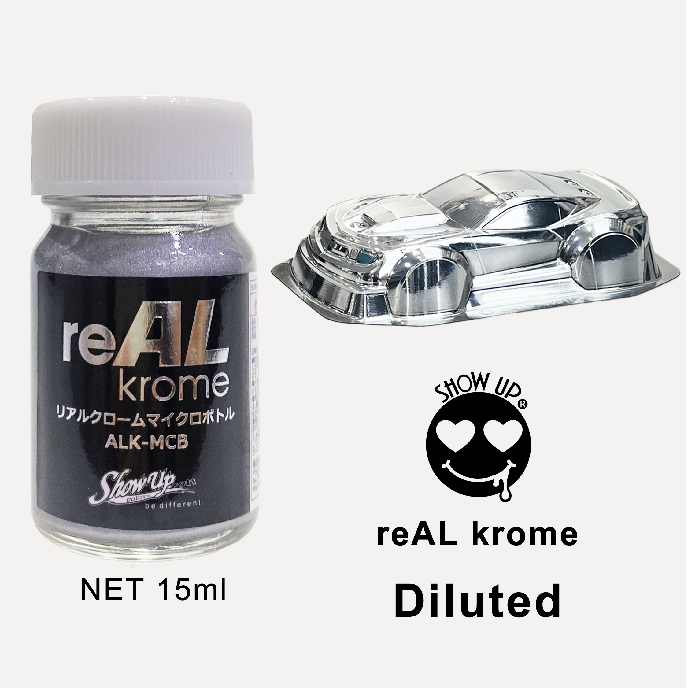 SHOW UP- reAL KROME micro bottle 15ml  ALK-MCB