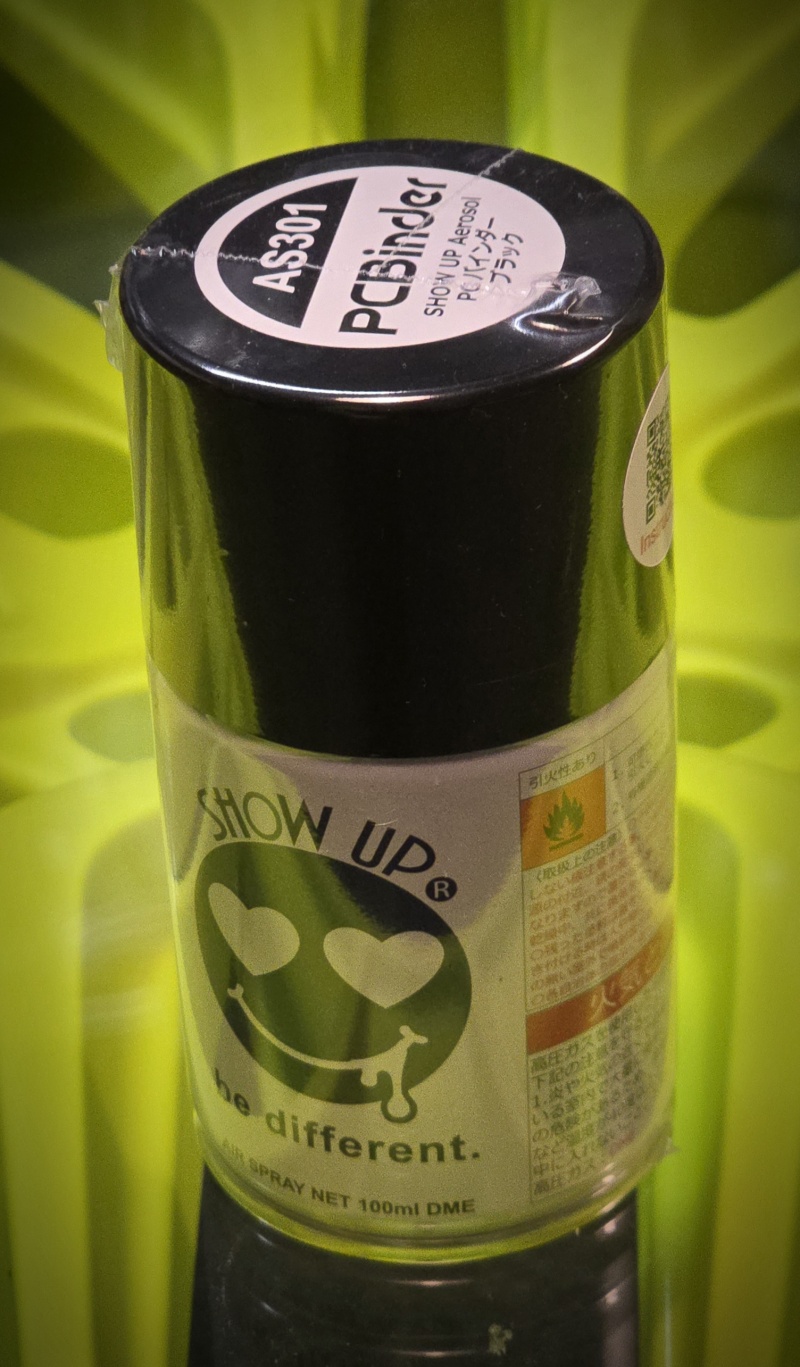 SHOW UP- PCBinder Black Aerosol (100ml) AS301