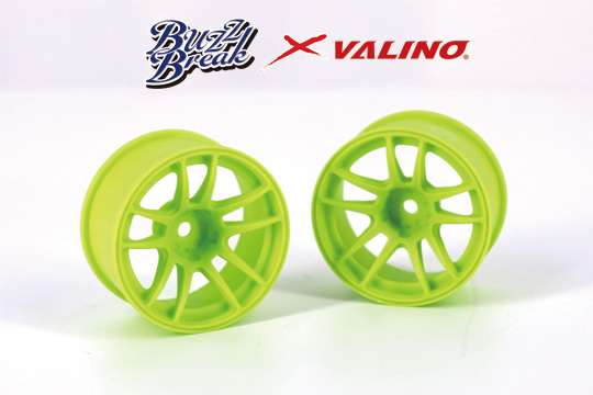 BB-RW-001  BUZZ BREAK  N820S Wheel R-SPEC 26mm ( Lime Yellow/OFF+7 )