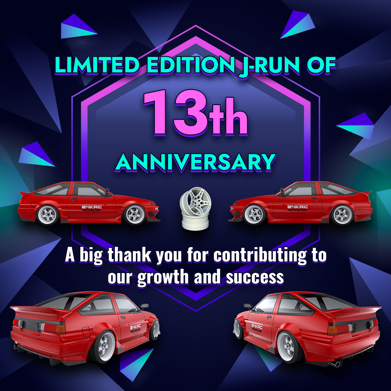 24K9100  Limited Edition 13th Anniversary J-RUN