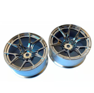 TDW-0714CS FX SPORT Wheels White offset 7 Chrome Silver