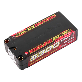 Gens ace Redline 2.0 Series Shorty 5300mAh 7.6V 2S 140C HV LiPo (5mm, 199g)