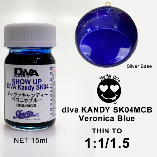 SHOW UP- DIVA Kandy Veronica Blue micro bottle (15ml)