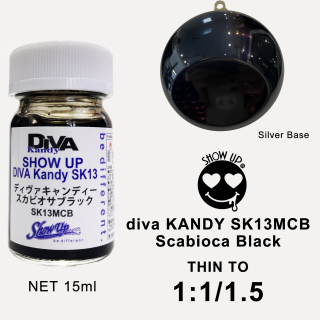 SHOW UP- DIVA Kandy Sacbioca Black micro bottle (15ml)