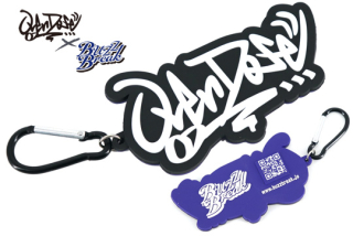 BB-KE-004 BUZZ BREAK  Rubber Keychain OVERDOSE B New Logo Type