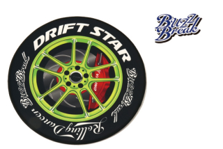 BB-PM-009 BUZZ BREAK  Multi Mat  (DRIFT STAR Lime Yellow ver./φ300 size)