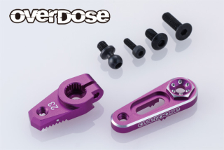 OVERDOSE OD3884  JT Aluminum Direct Servo Horn Type-2 (Purple/Sanwa,KO)