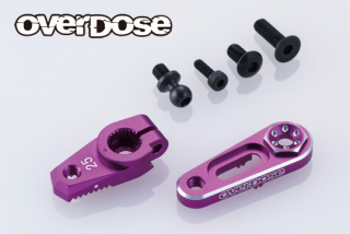 OVERDOSE OD3887  JT Aluminum Direct Servo Horn Type-2 (Purple/Futaba)