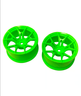 TDW-0514G  FX SPORT Wheels White offset 5 Green