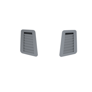 24K2114 Hood Air Intakes for E36 & GR Works E36