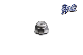 BB-LN-004 BUZZ BREAK BB LOCK NUT (Silver / 4pcs)