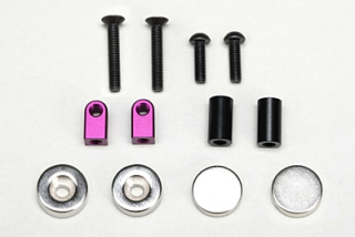 ZS-016MGFP Yokomo Magnet Front Body Mount for Drift Car (Purple)