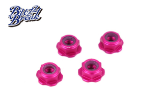BB-LN-010 BuzzBreak BB LOCK NUT (Low-height nylon type/Pink/4pcs)