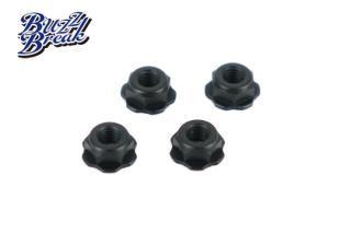 BB-LN-011 BuzzBreak BB LOCK NUT (Low height serrated type/Black/4pcs)